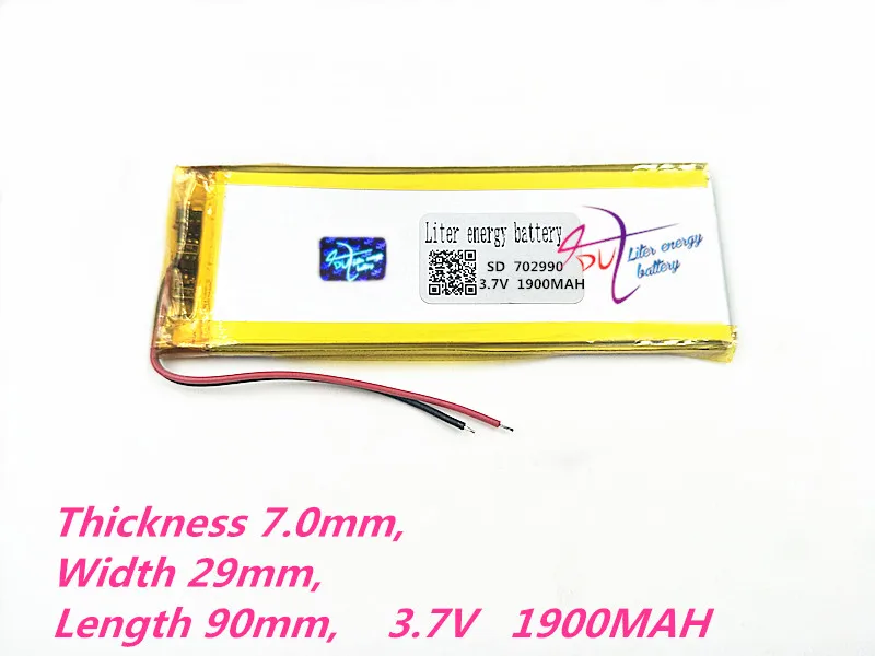 702990 3.7V 1900MAH 703090 polimerowa litowo-li-po akumulator do GPS DVD E-book Tablet PC powerbank do telefonu