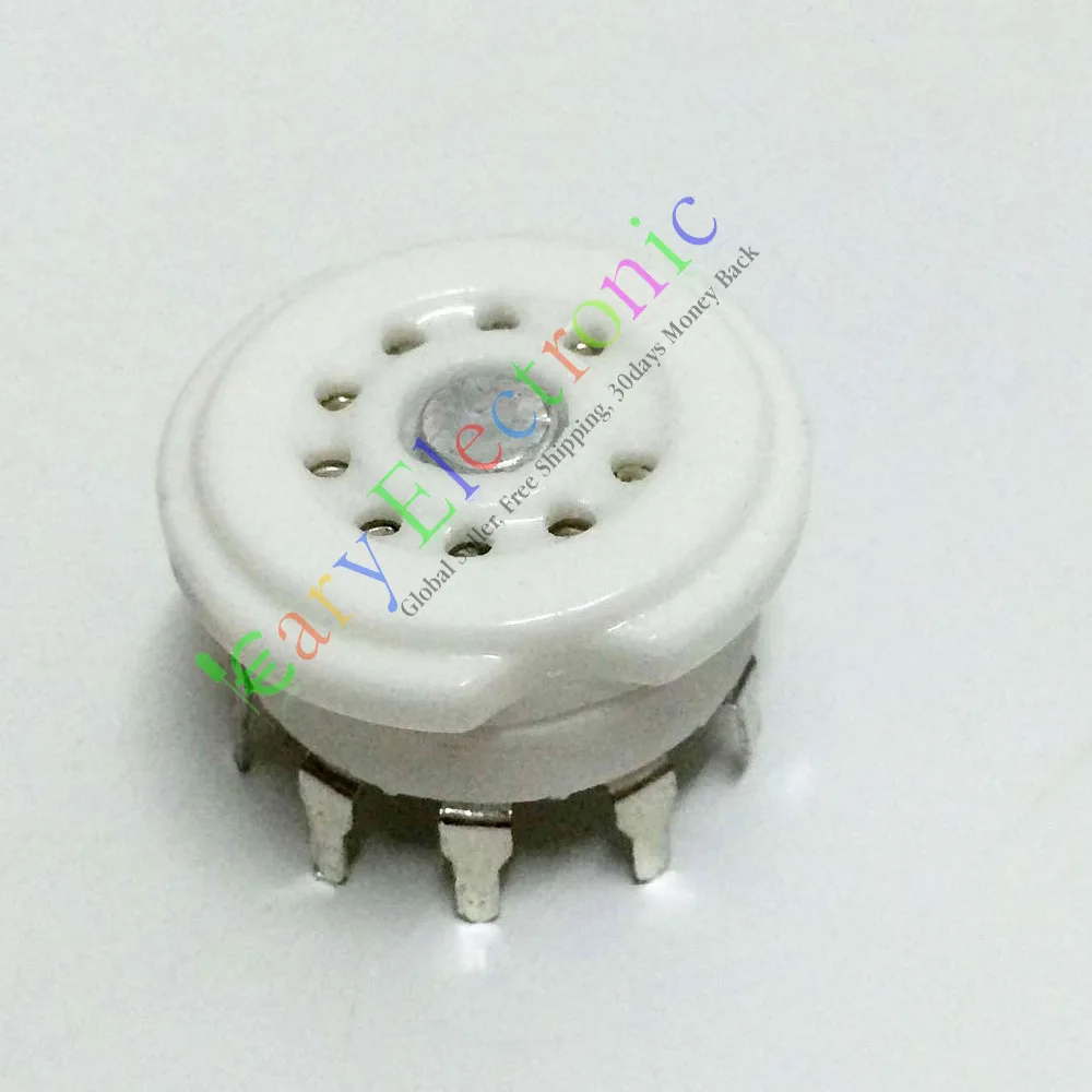 

Wholesale and retail 50pc 9pin PCB Ceramic vacuum tube socket valve 12AX7 12AU7 ECC83 Audio amp part free shipping