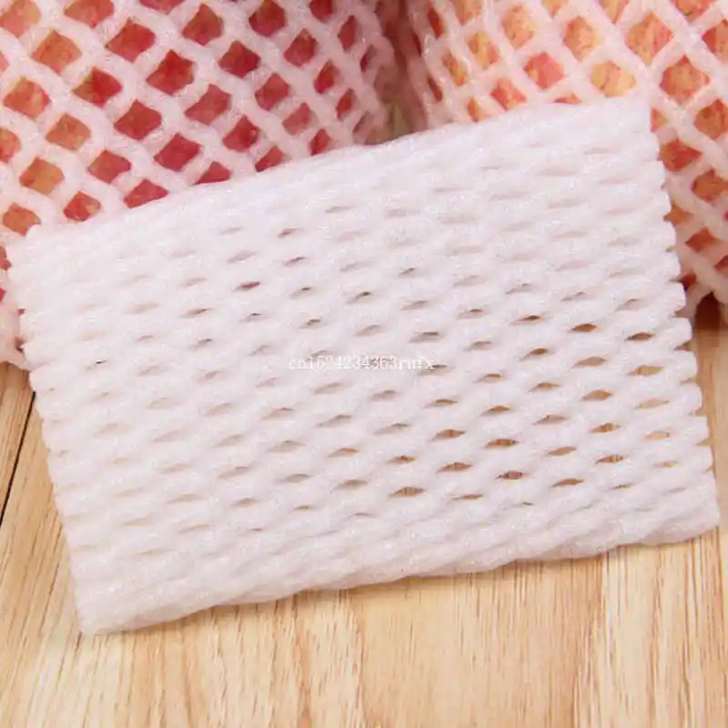 

1000pcs White EPE Foam mesh sleeve net thick fruit foam sleeve net for apple packing material pear pack package 12cm*7cm