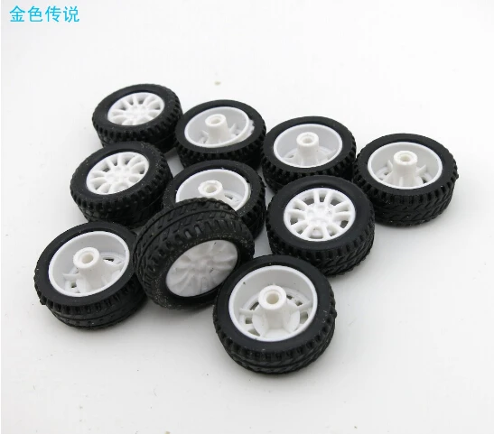 

10Pcs 20*8*1.9mm Rubber Hollow Tire Car Wheel Model Wheels DIY Toy Accessory for Car F17678