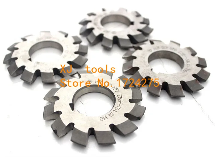 M0.3 M0.4 M0.5 M0.6 M0.7 M0.8 modulus Pressure Angle of 20 degrees HSS gear Milling cutter 1-8# 8pcs/let Free shipping