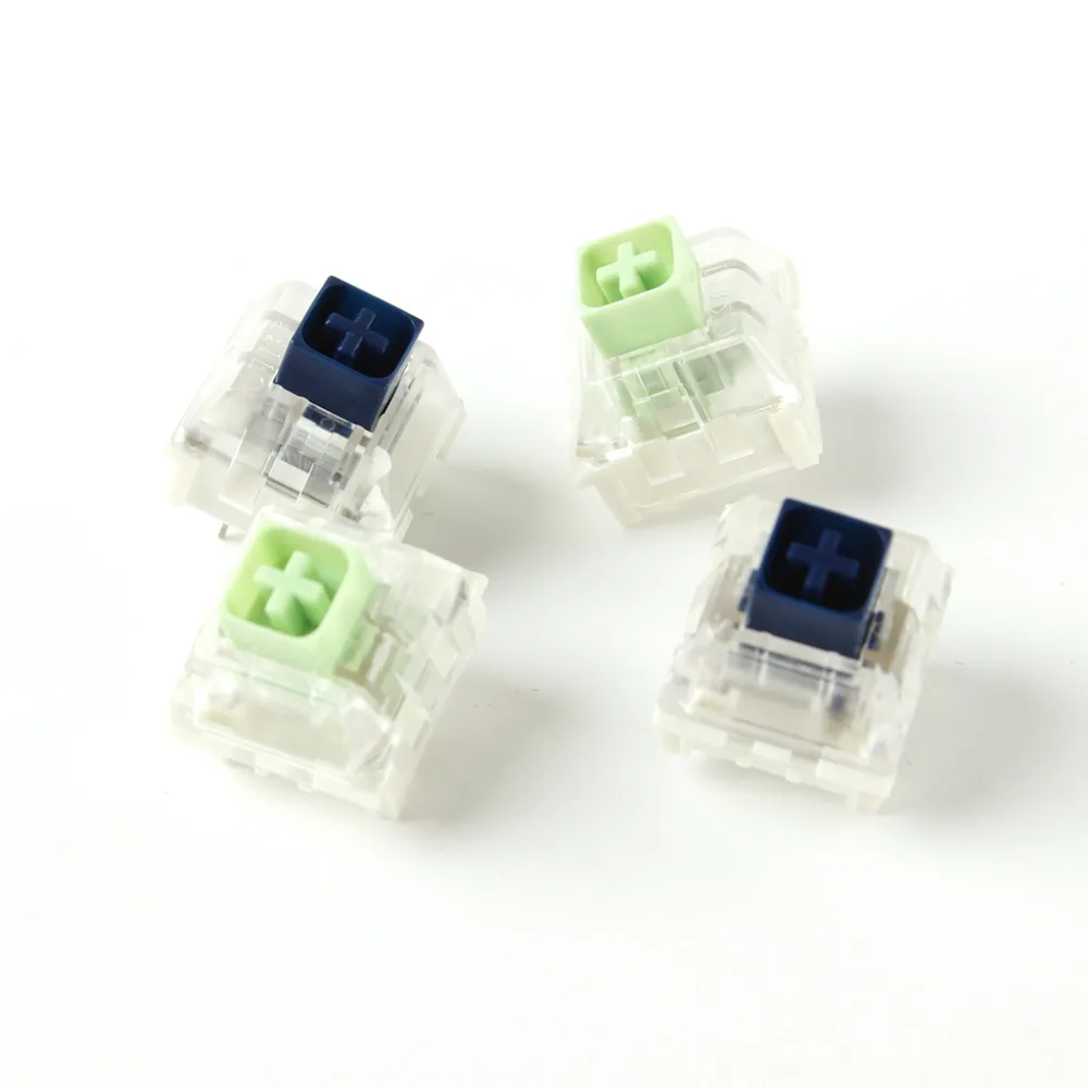 Wholesales Kailh Box Royal Navy Blue Jade Pink Crystal Box 3 pin Switches IP56 Water-proof Compatible Cherry MX Switches