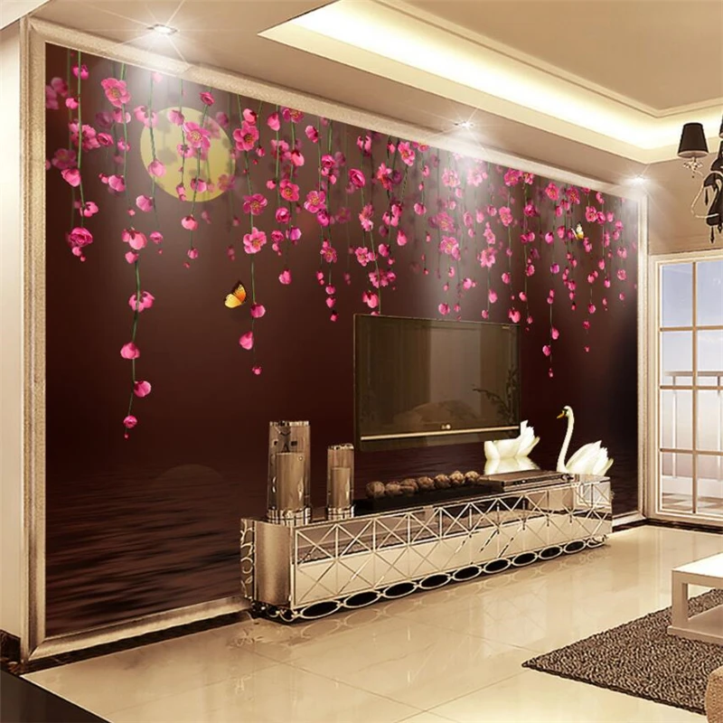 

wellyu papel de parede 3D Custom wallpaper Romantic Rose Love Flower TV background wall papel parede tapety behang