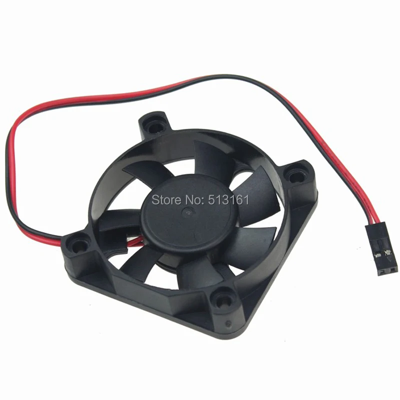 1 Piece Gdstime Dupont 2Pin 5V 5010 50 x 50 x 10mm 50MM Brushless DC Cooler Cooling Fan