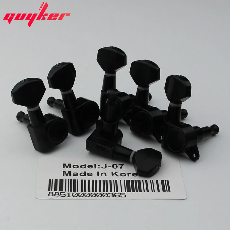 6R Black Guitar Tuning Peg Key Tuner Machine Head For Sta J07