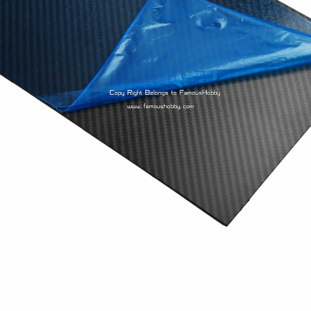 wholesale 4pcs 500x600x2.0mm 3K Full Carbon Fiber Plate Panel Sheet Board Twill Weave Matt for rc diy free shipping by EMS