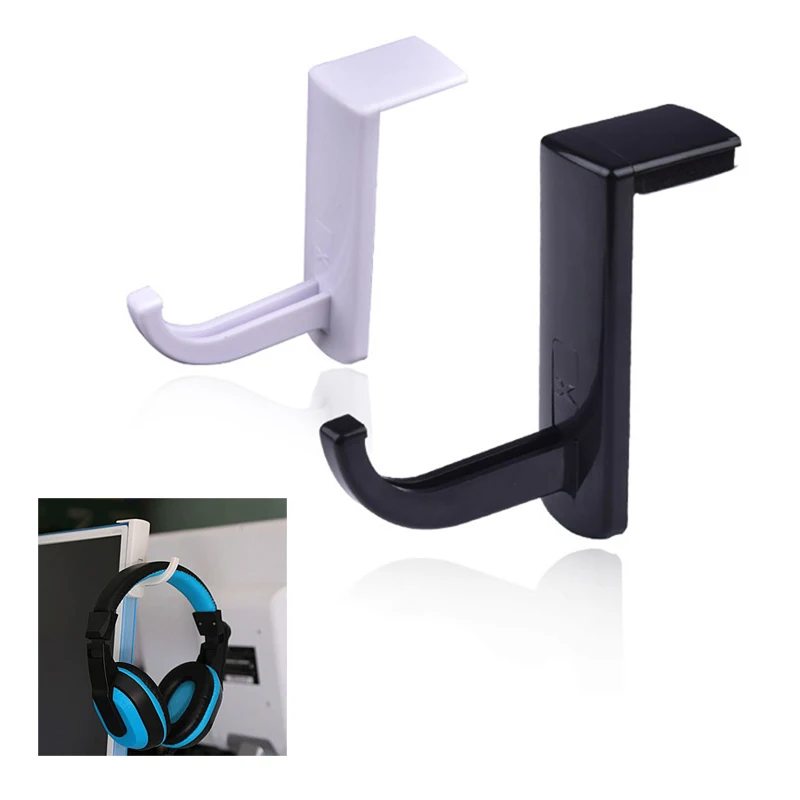 Headphone Stand Glue Holder Rack Support Bracket Hrestle Earphone Headset Wire Organizer Winder  Hanger  marge Bar PC line