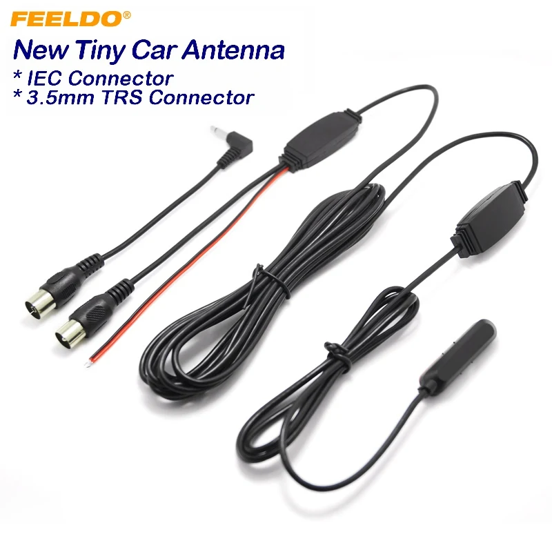 FEELDO Tiny Car Window IEC Active Digital TV antenna With Built-in Amplifier #FD-4585