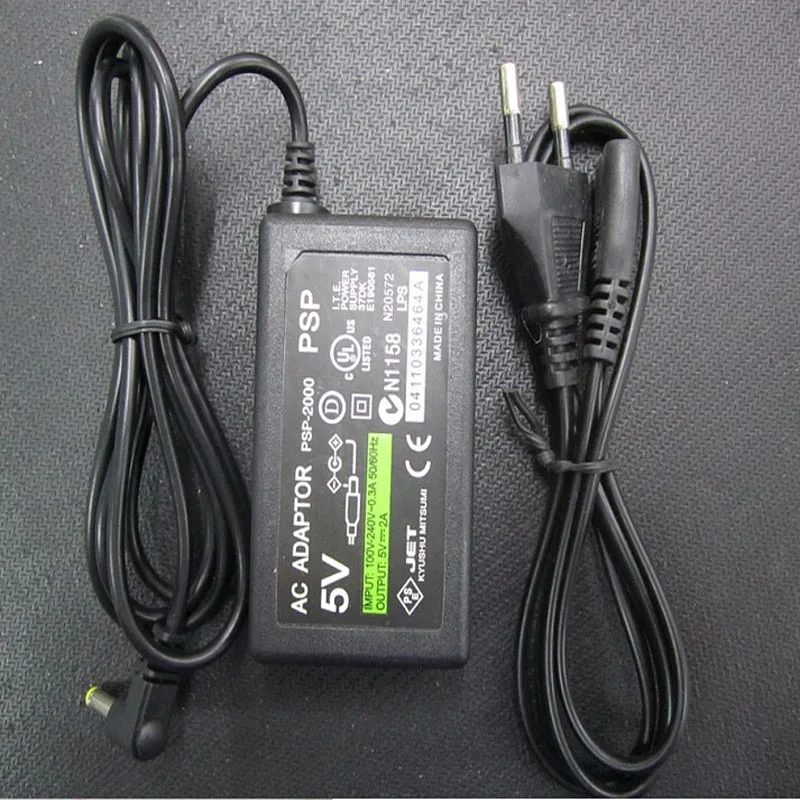 EU/US Plug 5V Home Wall Charger Power Supply AC Adapter For Sony PlayStation Portable PSP 1000 2000 3000 Charging Cable Cord