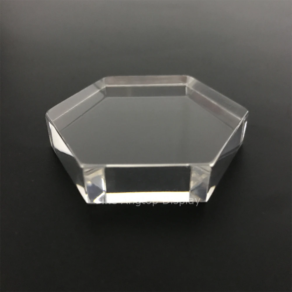 

Modern Acrylic Hexagon Display Stands Multi Function Exhibition Trade Show Jewelry Store Plexiglass Block