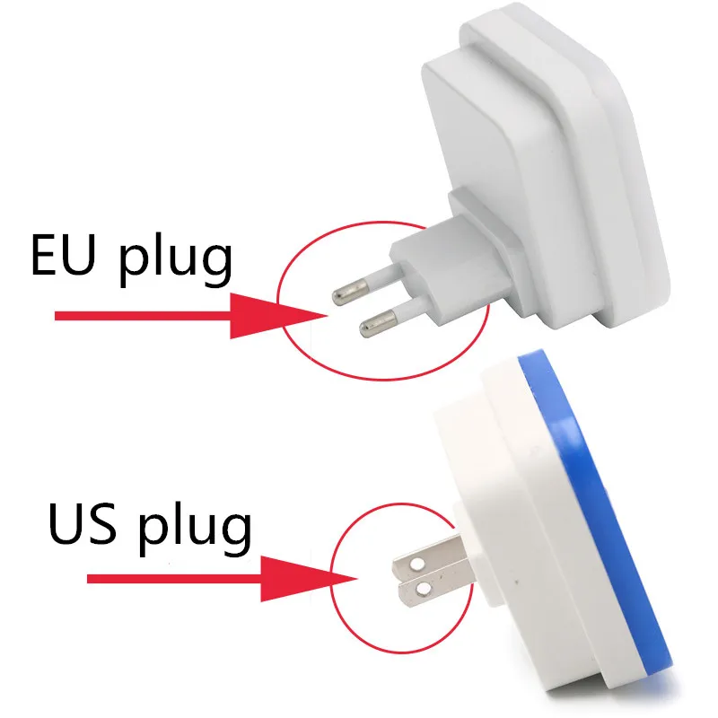 Czujnik bezprzewodowy lampka nocna LED EU US podłącza Mini kwadratowe lampki nocne dla dzieci lampa oświetlenie korytarza do salonu sypialni