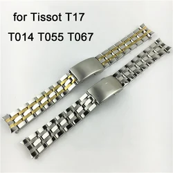 5 Beads Stainless Steel Arc Mouth Watch Strap 19mm 20mm Men's Watch Band For Tissot 1853 T17/T41/T461/PRC200/T055/T067