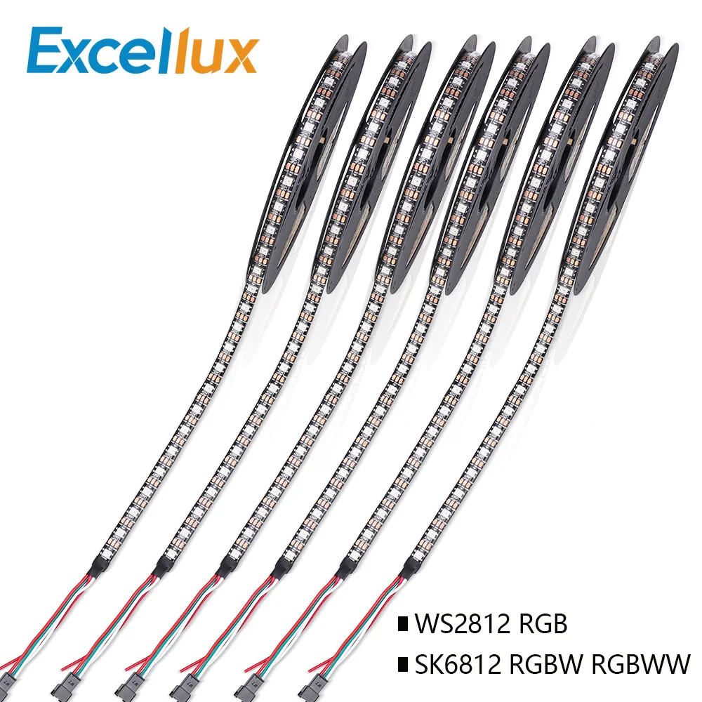 

Addressable WS2812 WS2812B Pixel LED Strip 5050 RGB RGBW RGBWW 30/60/144LEDs DC5V SK6812 Digital LED Pixel Strip White/Black PCB