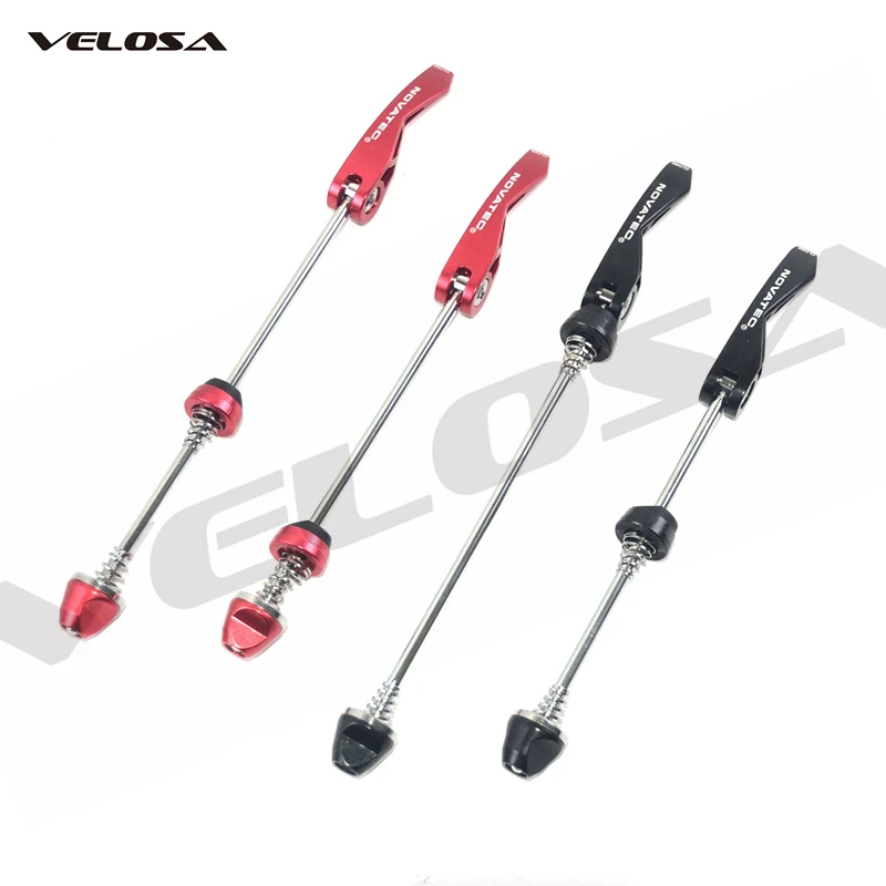 Velosa Novatec alloy QR,1 Pair Bicycle Skewers Ultralight Quick Release for MTB and Road Bike