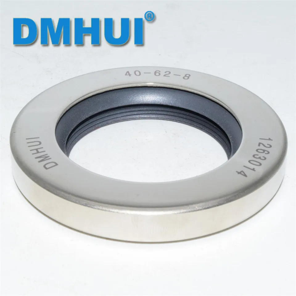 DMHUI Brand rotary screw compressor stainless steel PTFE oil seals 40*62*8/40x62x8 Double lips ISO 9001:2008 40*62*8mm/40x62x8mm