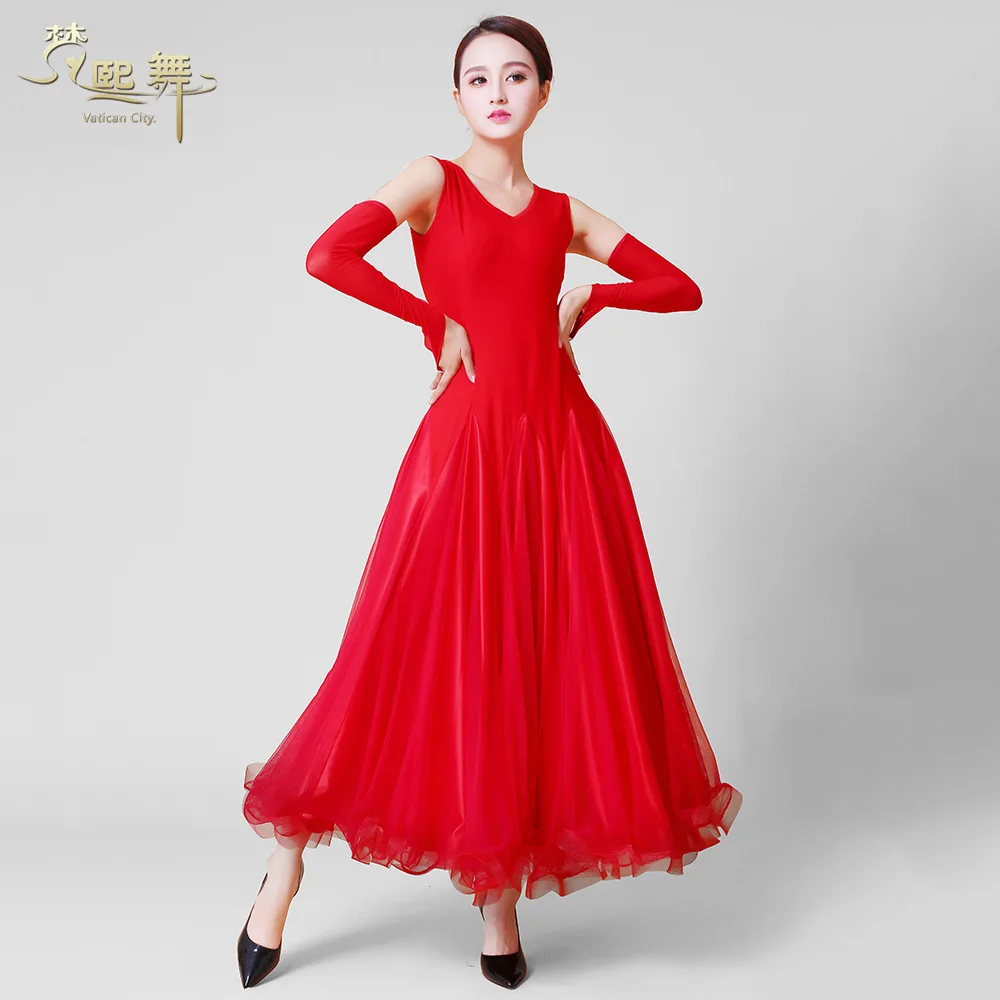 Angepasst Tanzen Kleid Dame Tanzen Wettbewerb Kleid Frauen Tango Flamenco Walzer Tanzen Customes Ballsaal Bühne Anzug D0368