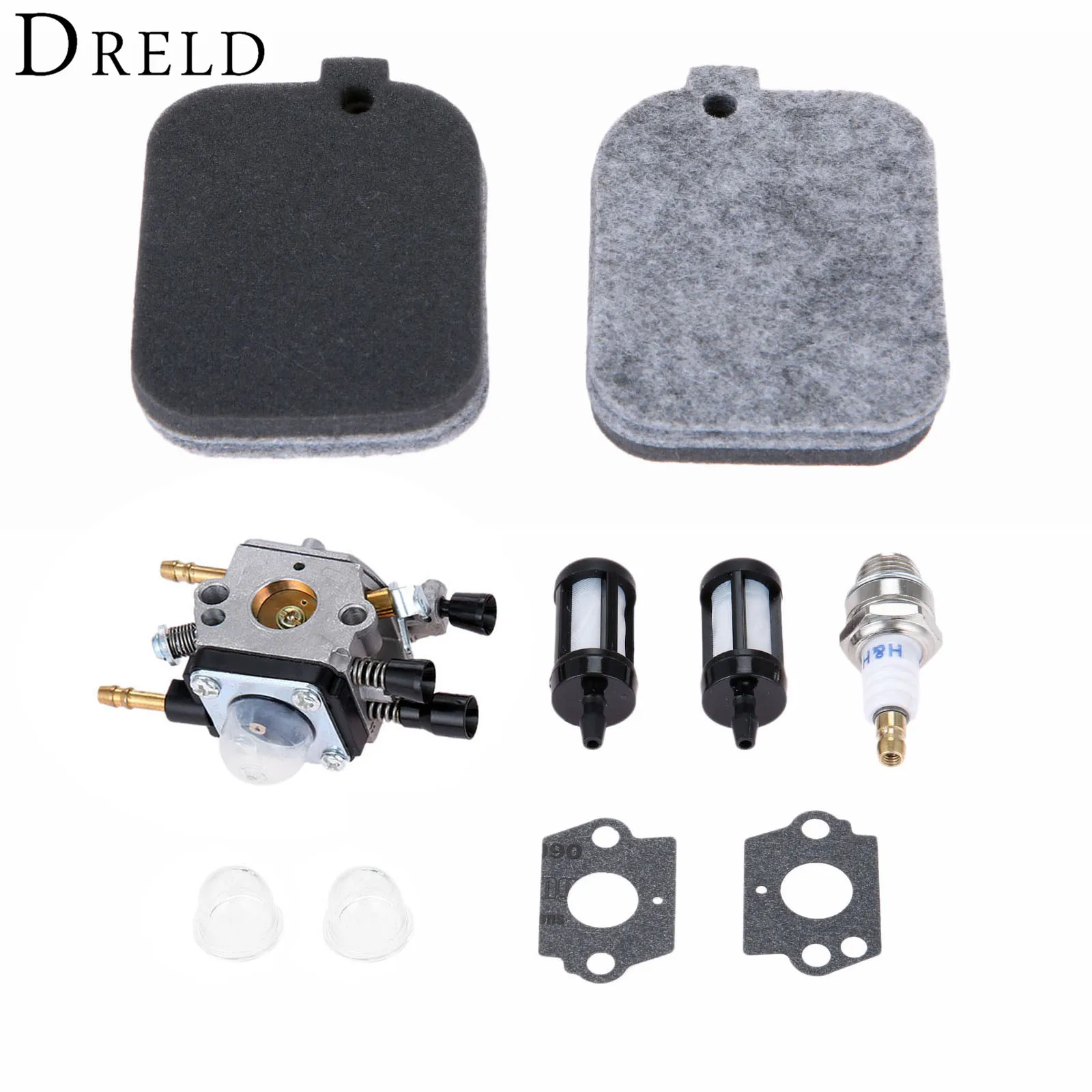 DRELD-공기 필터와 연료 필터 점화 플러그, Stihl 송풍기 BG45 BG46 BG55 BG65 BG85 SH55 SH85 BR45C carb용