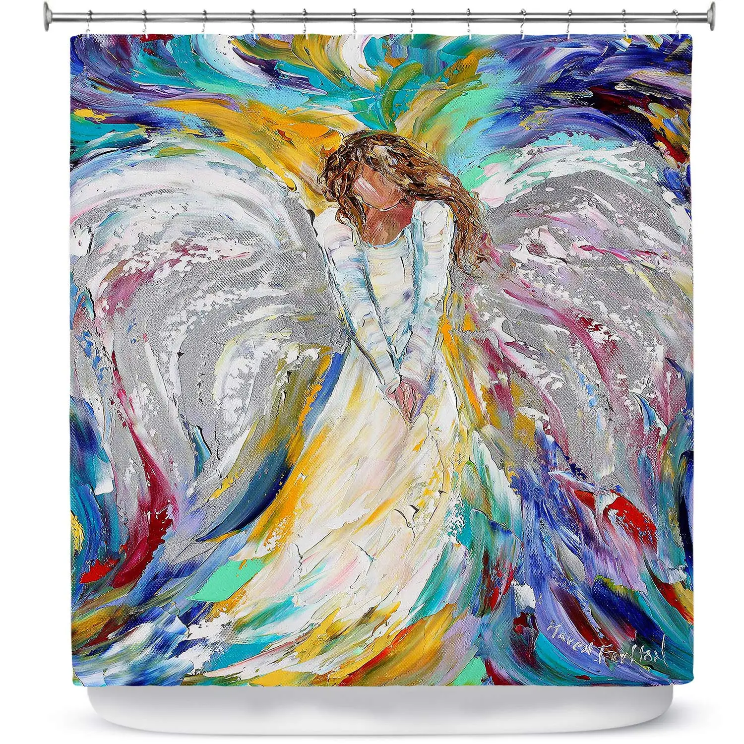 Noche Designs Bathroom Shower Curtains by Karen Tarlton Angel