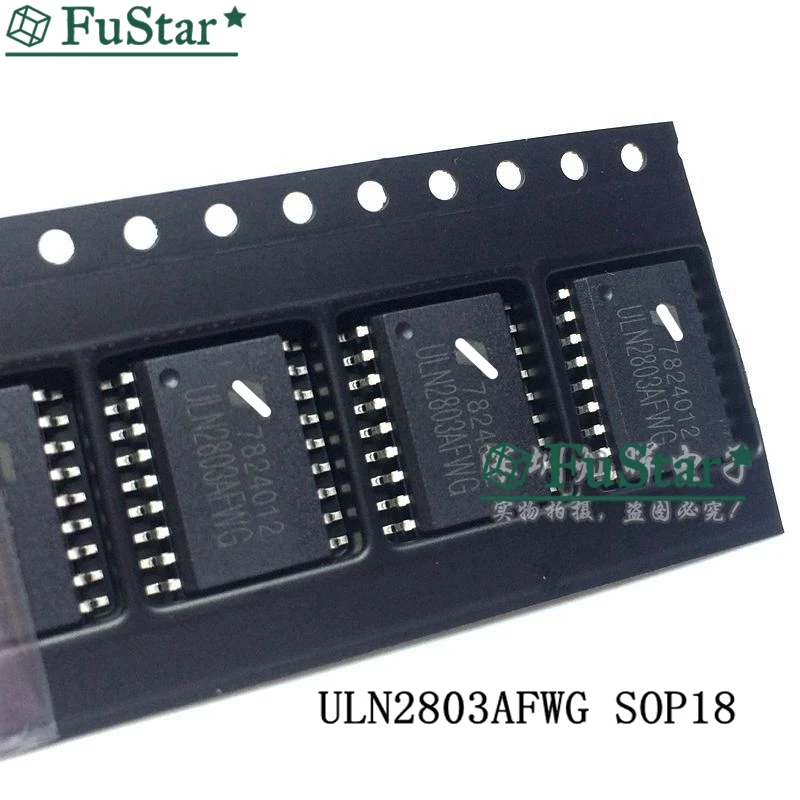 10pcs/lot ULN2803 ULN2803A ULN2803AG ULN2803AFWG SOP18 In Stock Patch width 7.2mm SMD