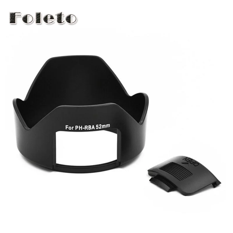 Cubierta de lente de cámara, PH-RBA de 52mm, compatible con Pentax K10D, K20D, K100D, K110D, Kx Km, k-r, K-5 II, con K-30 DA de 18-55mm