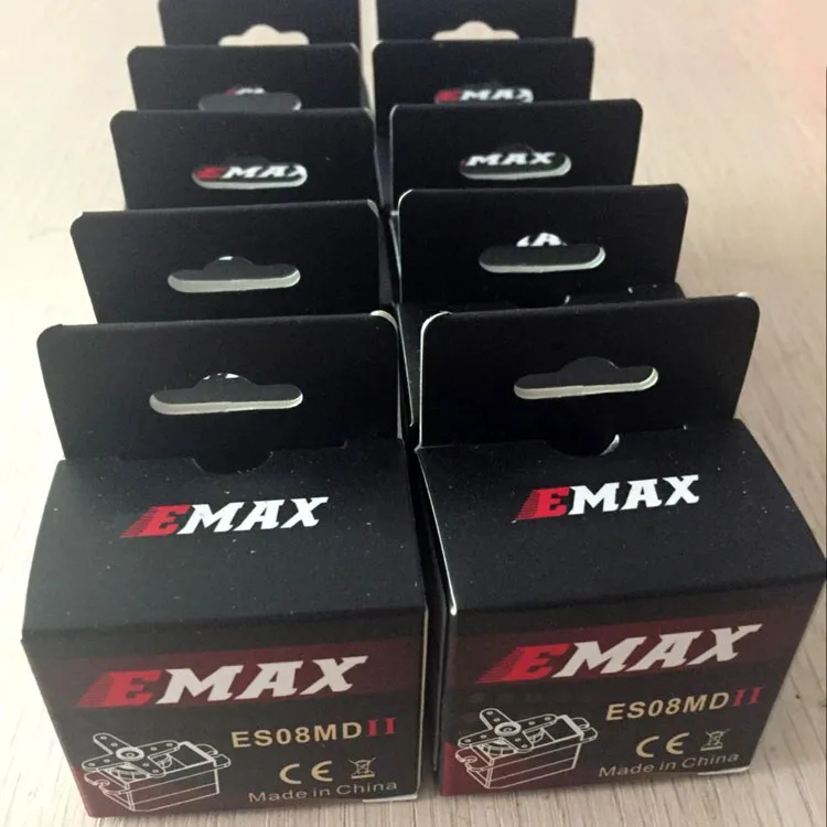 10Pcs EMAX ES08MD II 12g/2.4kg Micro Metal Gear Digital Servo for RC Helicopter Car FPV Fixed Wing Airplane Copter Accessories