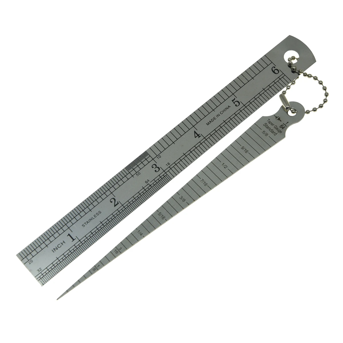 Dopro Stainless Welding Taper Gague 1-15mm Double Sided Ruler 1-15cm Inch/Metric Guitar Luthier Tool