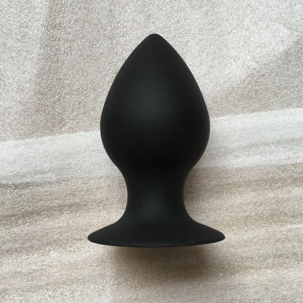 Black Silicone 2.8inch Diameter Large Butt Plug Huge Anal Plug,Unisex Super Big Anal Dilator Anus Training Sex Toys,Sex Products image 4