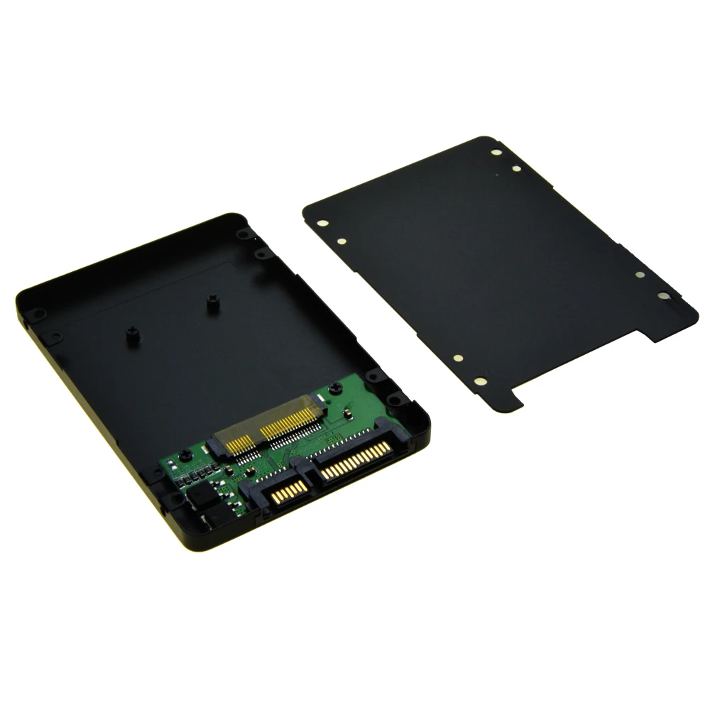 

MSATA SSD to 2.5" SATA 3.0 6Gb/s Adapter with aluminum case 22 (7+15) pin serial ata to mini sata Converter Enclosure