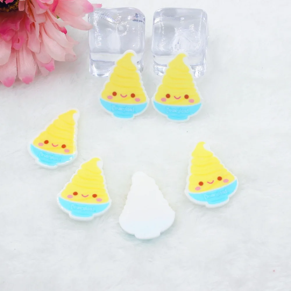 50pcs/lot DIY resin cabochons accessories planar resin cake DIY resin cabochons accessories