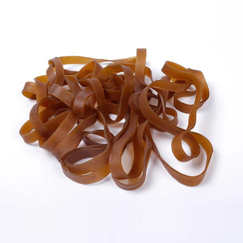 20 pezzi di larghezza 10mm di gomma marrone fascia elastica resistente forniture scolastiche per ufficio accessori di cancelleria elastici di alta