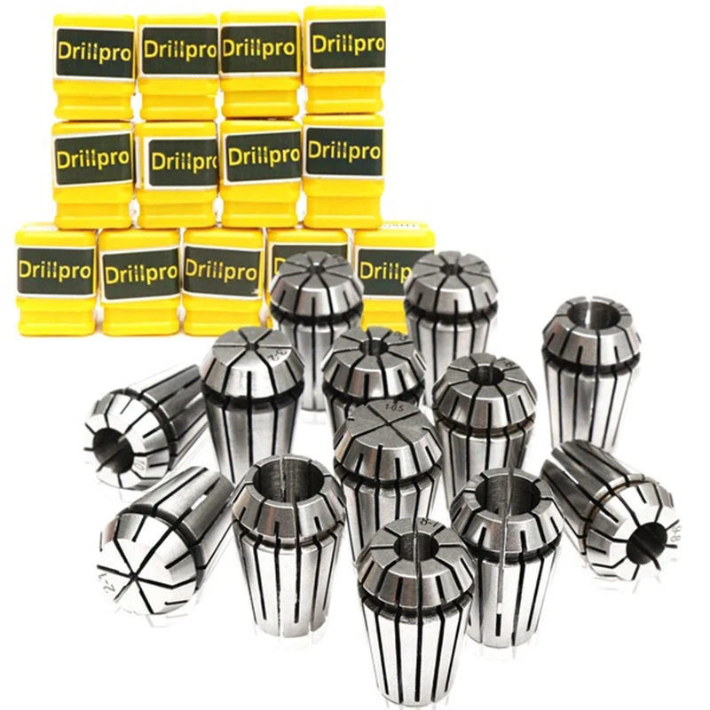 Bán 13 Chiếc 1-13Mm ER20 Mùa Xuân Collet Bộ CNC Workholding Khắc & Phay