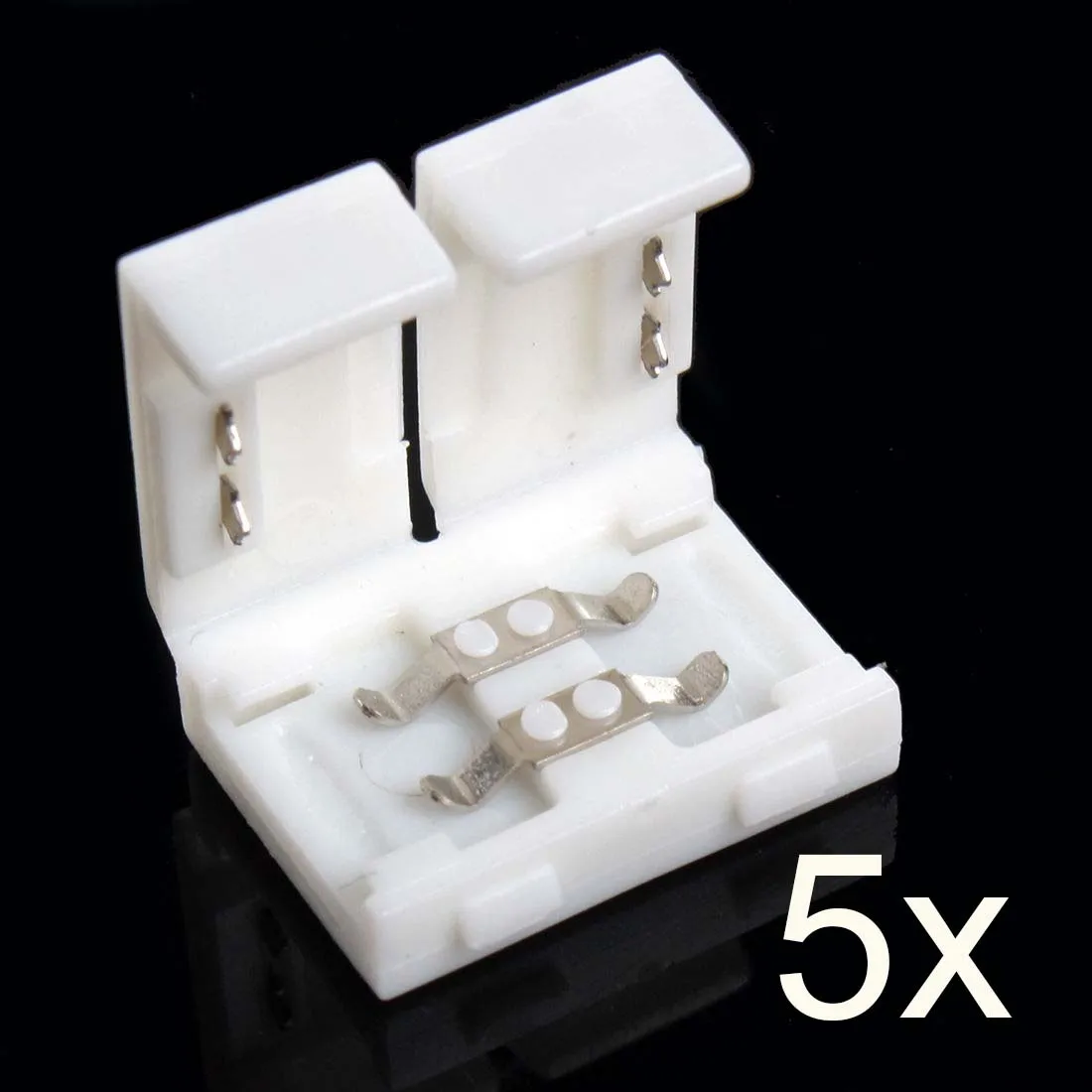 8 مللي متر 10 مللي متر 2Pin كليب موصل لوحة الدوائر المطبوعة محول ل 5050 3528 LED لون واحد قطاع GB