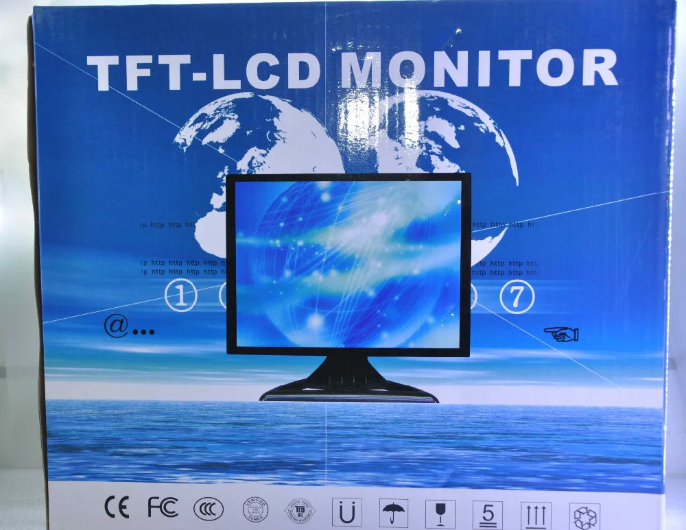 New Stock 15 Inch Industrial LCD Touch Screen Monitor ATM  Desktop Computer Touch Screen Monitor / Touch Monitor For POS