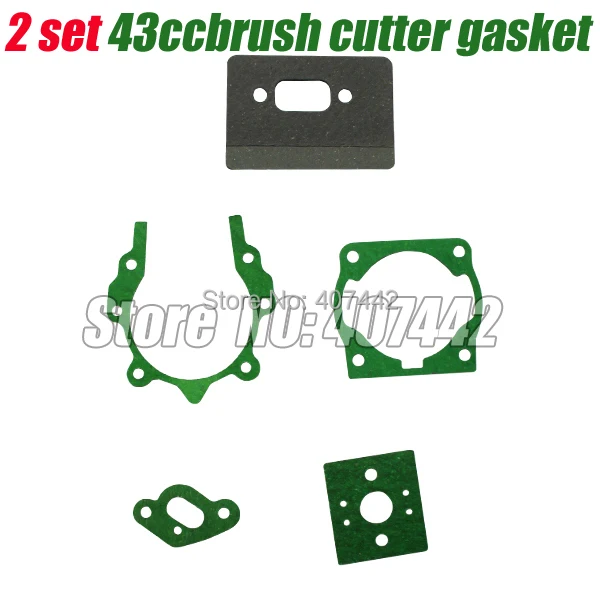 

2pcs 40-5 two stroke engine full gasket