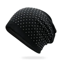 Szblaze Unisex Winter Thermal Punk Style Hat Beanies Skullies With Metal Rings Hip Hop Casual Caps for 56cm to 60cm Heads - Image 5