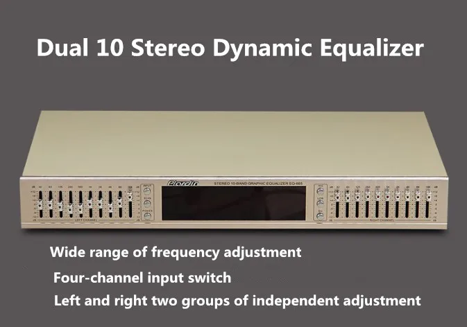 EQ665 Equalizer hifi Fever Home EQ Equalizer Dual 10 BAND Stereo Treble Alto bass adjustment