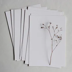 DIY  Freehand Drawing Created Card Paper Writing 350g White Message Card Product Dimensions 21X15cm Pack of 10 Pieces