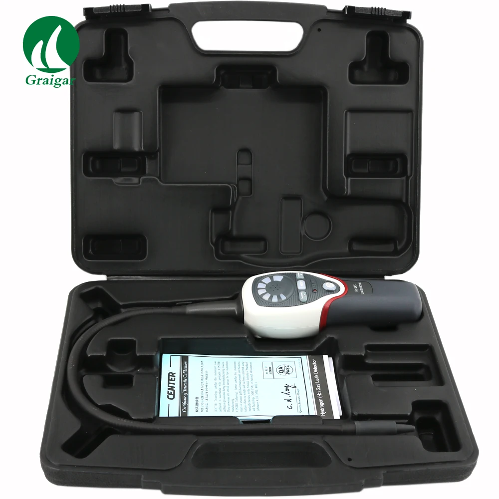 CENTER-384 Digital Track Gas Leak Detector for 5% Hydrogen (H2) + 95% Nitrogen (N) Portable Refrigeration Detector