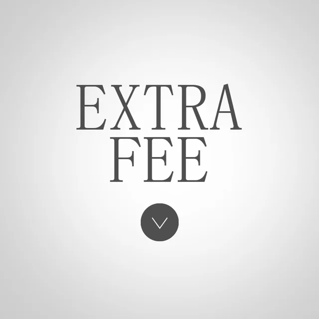 Item Type Extra Fee; Additional Pay on Your Order or for the costs of Shipping or Extra Fee