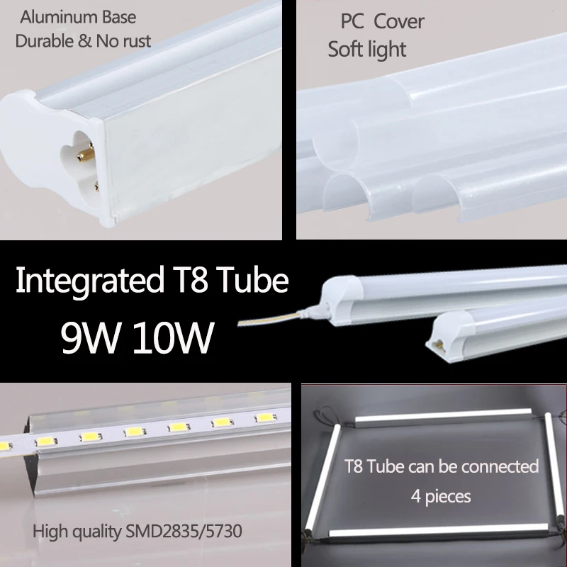 Super Bright 20W Led Tube Light 220V Tube T5 Led 60cm Wall Lamp Bulb Light Lampara Tobe lampa 2FT Home Cabinet