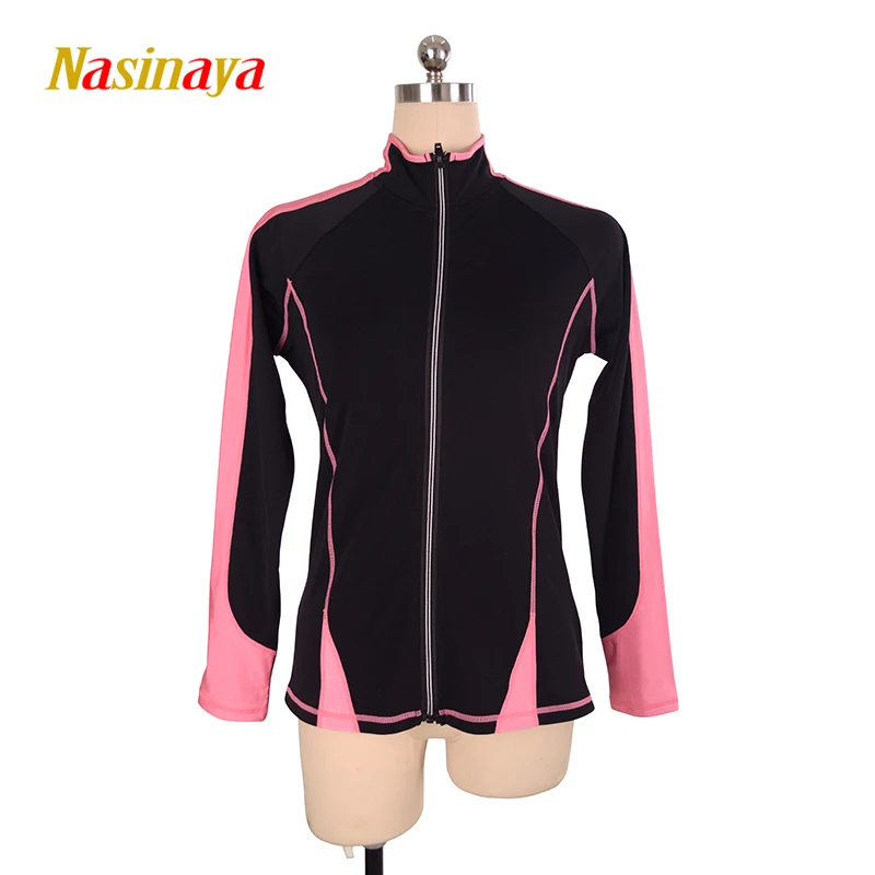 

Figure Skating Jacket Training To Wear Nylon Spandex Waterproof Beautiful Skating Teen Skating Base Black Pink