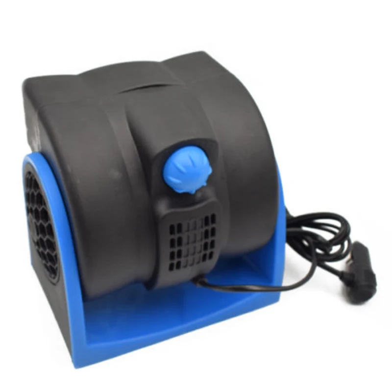 Blue  12V Car Vehicle Truck Cooling Air Fan Speed Adjustable Silent Cooler System