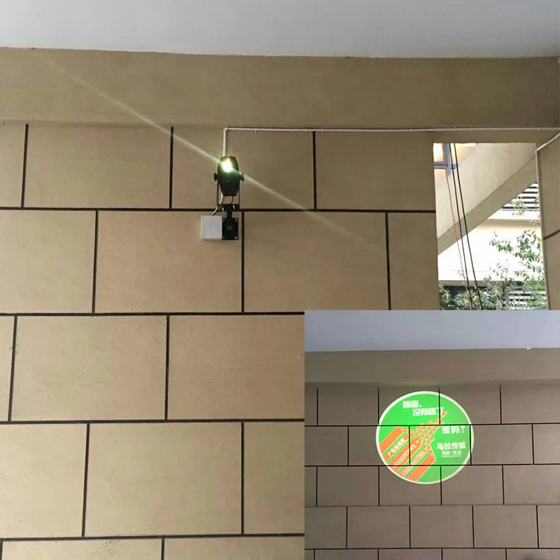 Functional Waterproof Multi-image 80W LED Gobo Projector 110V 240V Powerful 10000lm 4 Images Change in Turn LED Projector Lights