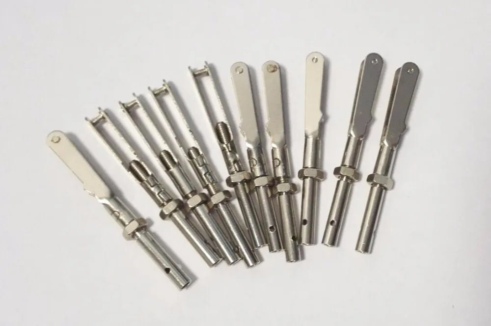 10ชิ้น/ถุง * D3mm โลหะ Clevis Hollow Shaft M3xL30mm สำหรับเครื่องบิน RC