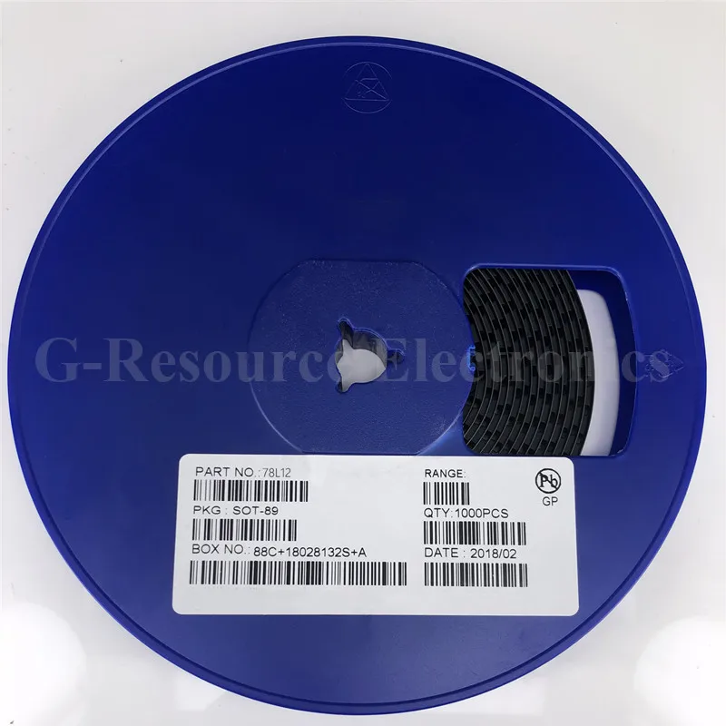 (100Pcs) 78L12 Sot-89 CJ78L12 Smd Drie-Terminal Voltage Regulator Transistor