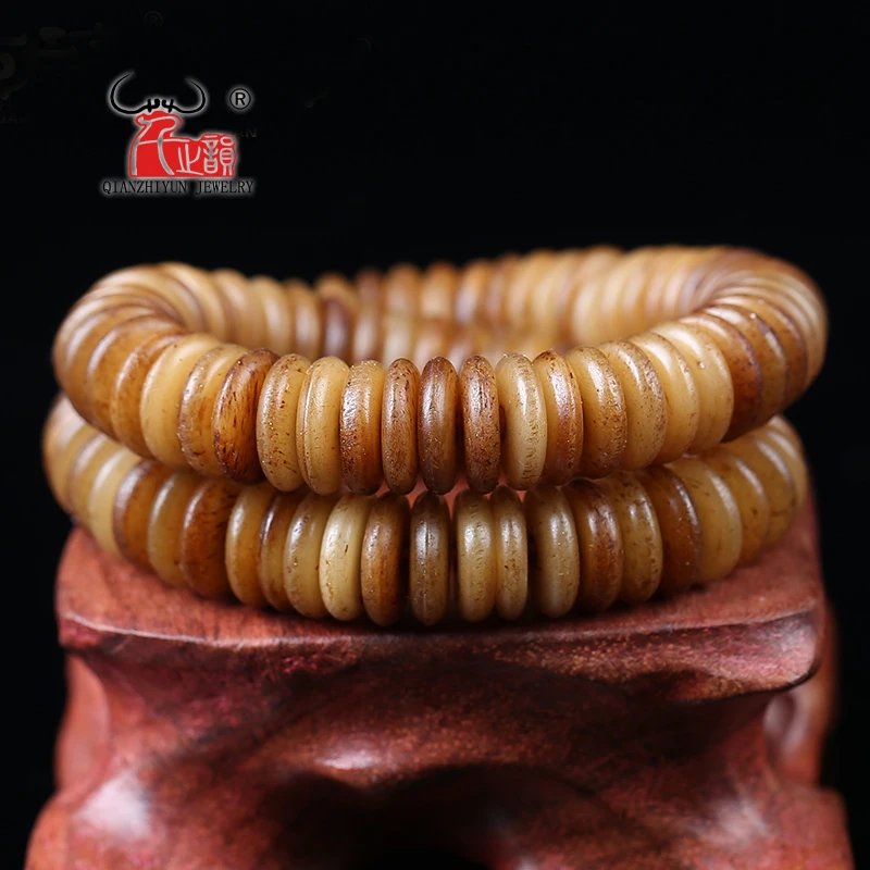 20PCS Natural Tibetan retro yak bone spacer piece of buddhist beads DIY bodhi accessories.hole 1.5mm.