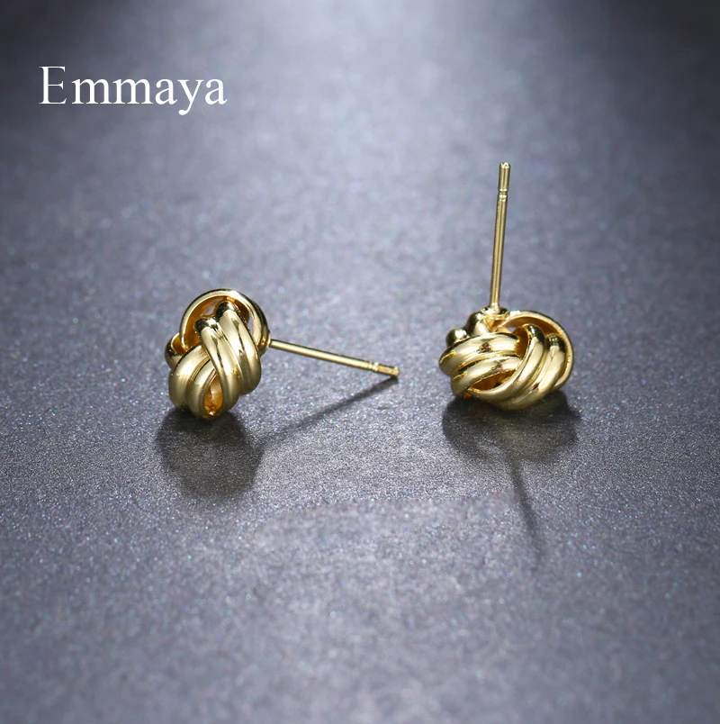Emmaya Brand Fashion Luxury Simple Multicolor Unique Originality Metal Earrings for Women Wedding Travel Jewelry Party Gift