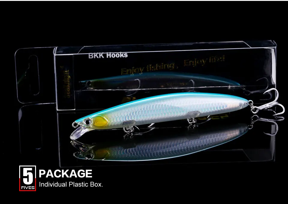 SeaKnight Brand 08 Minnow Angelköder Super Weitwurfköder Sinktiefe 0,3-0,9m 20g 3 Haken Harte Angelköder PVA-Box Verpackung – Detail 14
