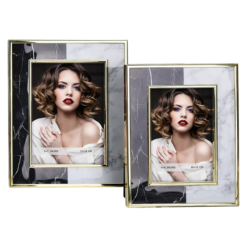 

Light Luxury Metal Picture Holders with kirsite Frame, Ideal for Home Decor, Gifts or Model Room, MPF082