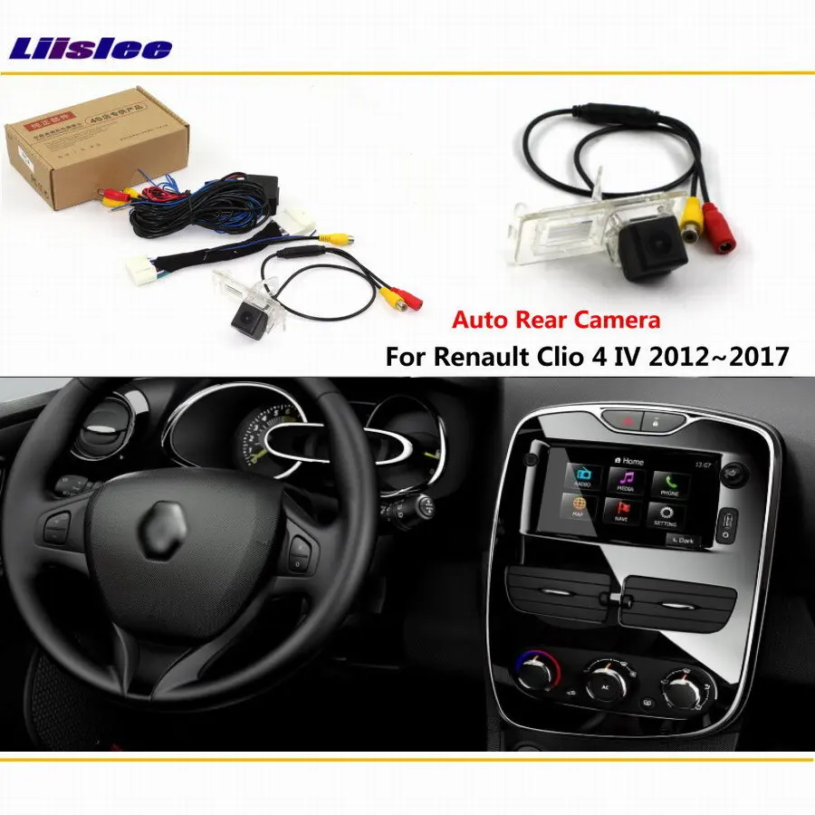 

For Renault Clio 4 IV 2012-2017 Rear View Camera Adapter RCA HD CCD CAM OEM Display Reversing Image Upgrade Kit